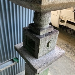 ◆石灯籠　日本庭園 和 エクステリア 庭　置物 高さ約1070mm 横幅最大約360mの画像