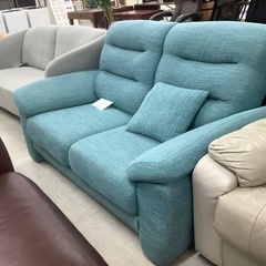 ニトリ 2人掛けソファ Nポケット A12 ブルー 2人掛けソファー ニトリ 布 NポケットA12 ブルー【トレファク堺福田店】