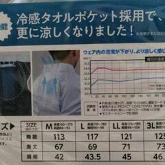 コーナン PRO-ACT 風を着るバッテリー ファン付き作業服 メンズ　Lサイズの画像