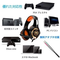 ゲーミングヘッドセット PS4 ヘッドセットPC ゲーム用ヘッドホンの画像
