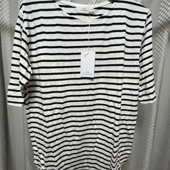 トップス Tシャツ ホワイト ボーダー L