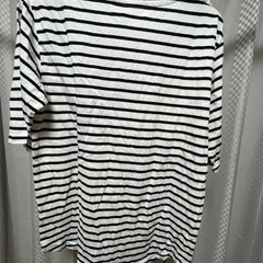 トップス Tシャツ ホワイト ボーダー Lの画像