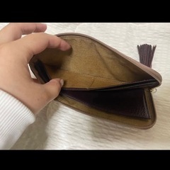 ATAO アタオ 長財布 リモ ヴィドロ セピアボルドー  L字ファスナーの画像