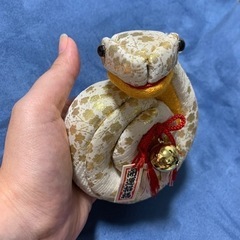 干支　ヘビの置物の画像
