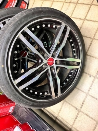 シャレン　19インチ　7.5J＋55  225/45r19 22年製バリ溝