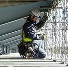 熊本県にてのコンベア据付の作業の画像