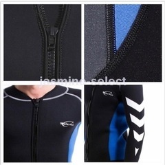 ウェットスーツ ダイビング シュノーケル サーフィン 長袖 長ズボン 3ミリの画像