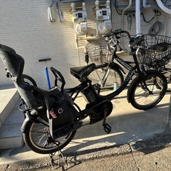 電動自転車　電動　子供乗せ　自転車　ヤマハ　buddy 黒