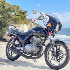 gsx250e ゴキ GSX250E 当時物ダブルディスク (みそ) 本塩釜の