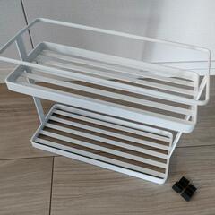 山崎実業　tower　調味料ラック　キッチンスタンド　ホワイトの画像