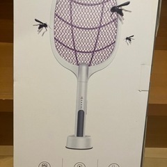 新品未使用！蚊取りラケット 電撃殺虫ラケット 蚊取り器 電撃ハエたたき 電撃蚊取り器 の画像