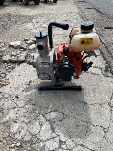 工進　エンジンポンプ　水揚げ