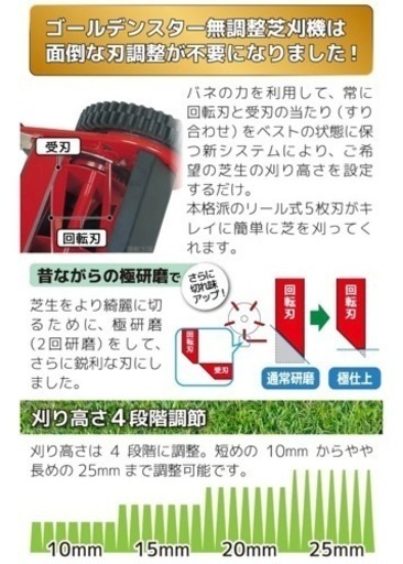 【中古】手動芝刈り機 /ハッピーバーディーモア GSB-2000H [刈幅 20cm] rcd