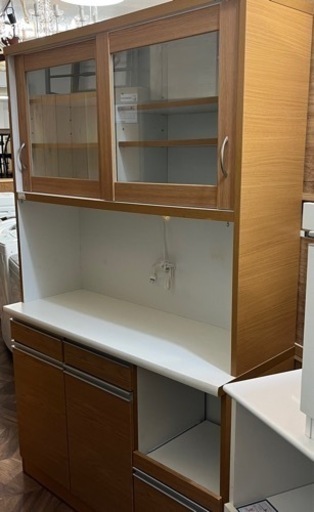 売約済み【BY REUSE霧島国分新町店 出張買取•見積完全無料¥0】レンジボード　ベージュ