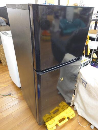 【8/3受け渡し予定あり】埼P♪【 大特価1000円 or 条件あり0円！！】Haier ハイアール 121L 2ドア 冷凍冷蔵庫 右開き 電子レンジが載せられる 耐熱性能天板 JR-N121A
