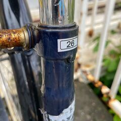 自転車　No.804　シティサイクル　紺　26インチ　pour toujours　ママチャリ　【リサイクルショップどりーむ天保山店】の画像