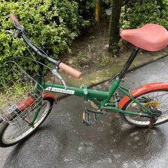 自転車　No.817　グリーン/ブラウン　20インチ　ACE B...