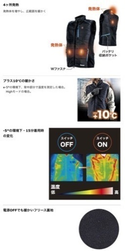 新品未開封　マキタ　バッテリー付き　暖房ベスト