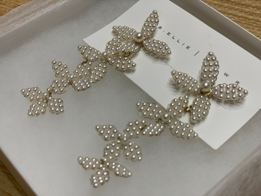 A.B.ELLIE エイビーエリー　Harlowパール ピアス　ウエディング