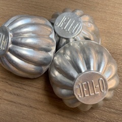古いアルミの型×3個 JELL-O ゼリーモールドの画像
