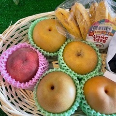 フルーツセット　梨　桃　巨峰　モンキーバナナ　の画像