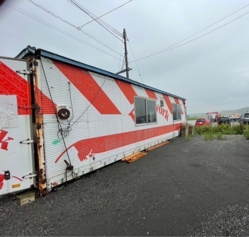 最終値下げ⭐︎ 旭川発 コンテナ 事務所 約40ft 電気 窓 付き 直接引き渡し 値下げ対応可能