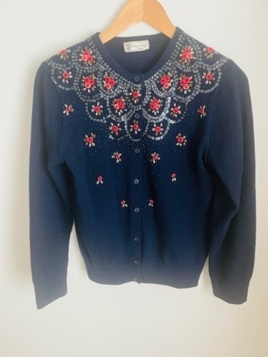 Hanano knit yoshimura  花のニット吉村 刺繍 ビジュー  未使用経過品