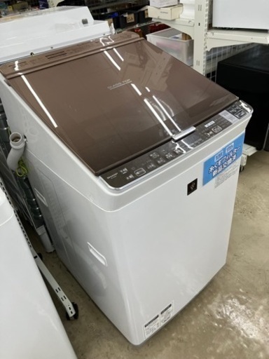 SHARP?ガラストップ?9kg洗濯機8362