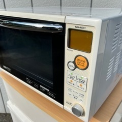■シャープ オーブンレンジ RE-S20B-W■SHARP 電子レンジ 2010年製■縦開き ターンテーブル 白ホワイト系の画像