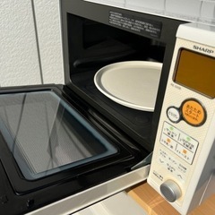 ■シャープ オーブンレンジ RE-S20B-W■SHARP 電子レンジ 2010年製■縦開き ターンテーブル 白ホワイト系の画像