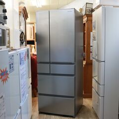 ステンレス製 6ドア冷蔵庫 シルバー