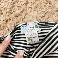 agnes.b shipsボーダーレギンスセットの画像