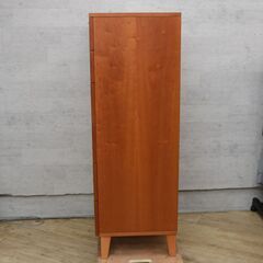 016)【美品/廃番】unico「NOI」チェリー材 トールチェスト ミドル