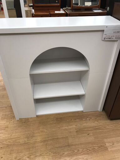 ★ジモティ割あり★  棚 ホワイト H90×W90×D28 クリーニング済み KJ2443