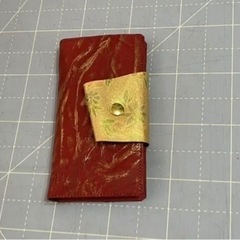 iPhone13用 レザー スマホケース　ハンドメイド　試作品/B品