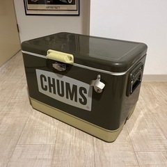 CHUMS (チャムス) スチールクーラーボックス 54L カーキxベージュ