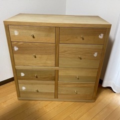 【受け渡し予定】IKEAトレービー　引き出し付き　木製