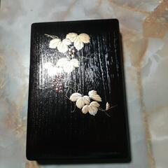 漆器塗り硯箱セット