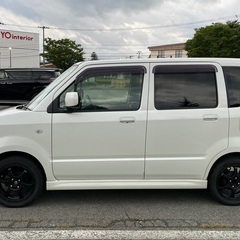 スズキ SUZUKI ワゴンR スティングレー 白 4WD 4AT スタッドレス 車検令和6年4月8日まで！の画像