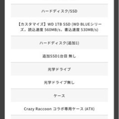 Crazyraccoon コラボpc一式の画像