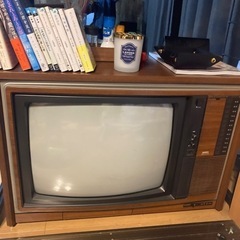 昭和レトロ　カラーテレビの画像