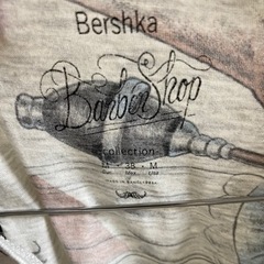 メンズ バーバー柄 デザインTシャツの画像