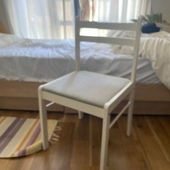 白グレー　ダイニングチェア　1脚