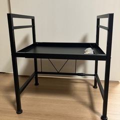 【美品】レンジ上ラック トースターラック 伸縮式 高さ調整可能の画像