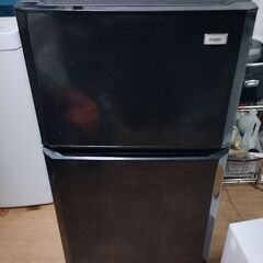 ハイアール２ドア冷凍冷蔵庫－ブラック（106L・右開き）
