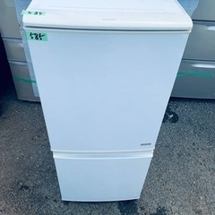 585番 シャープ✨冷凍冷蔵庫✨SJ-C14Y-W‼️