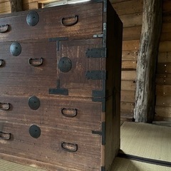 古民具　和家具　和箪笥　箪笥　たんす　アンティーク家具　昭和レトロの画像