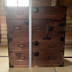 古民具　和家具　和箪笥　箪笥　たんす　アンティーク家具　昭和レトロの画像