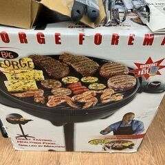 長期保管品！Salton GEORGE FOREMAN 電気グリル バーベキュー Model GGR50B 現状にて 引取のみ！の画像