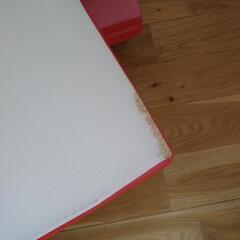 【無料】正方形 厚手 プレイマット(90×90cm 厚み5cm) もとの色は赤 4枚セットの画像